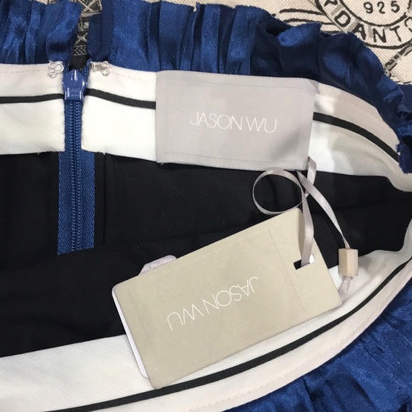 JASON WU Pleated Satin Skirt - Picture 7 of 8